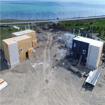Maisons préfabriquées en acier léger à économie d'énergie