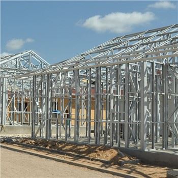 Maison préfabriquée en acier léger assemblée rapidement