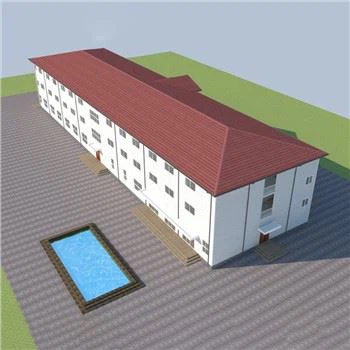 Hôtel de structure métallique de panneau sandwich