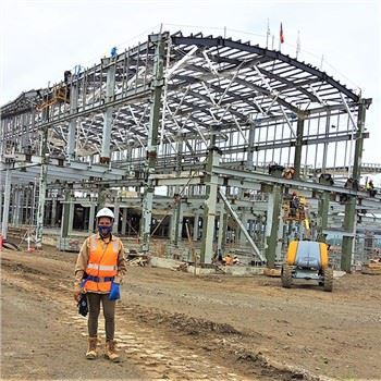 Entrepôt de structure en acier grenaillé