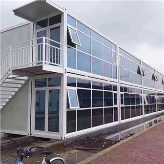 Maisons de conteneurs détachables de conception de trois chambres