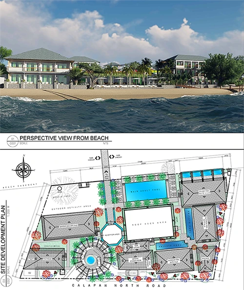 Projet de ville hôtelière aux Philippines utilisant le système de cadre LGS