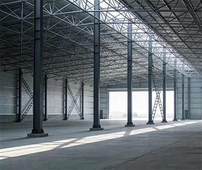 Projet d'entrepôt préfabriqué logistique au Pérou : schéma d'analyse structurelle et de conception